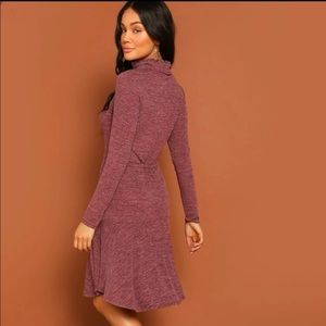 Drawstring Waist Heather Pephem Dress